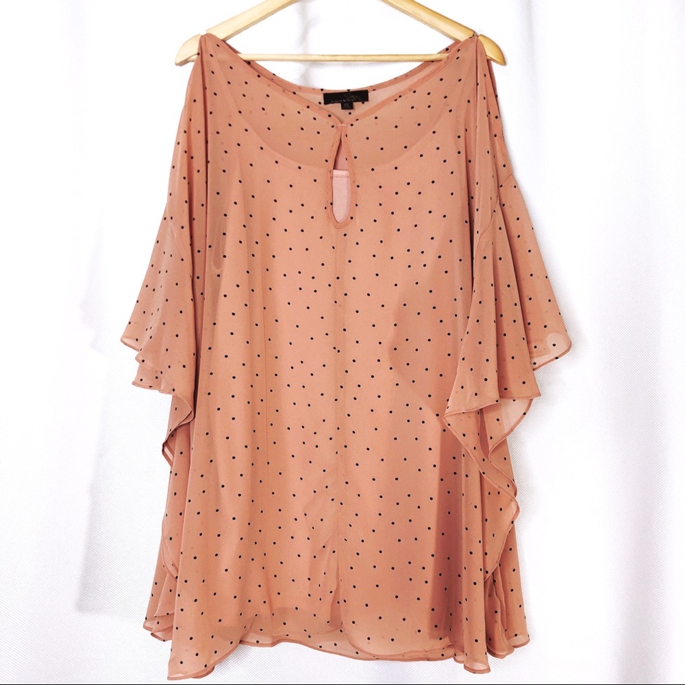 Suzanne Betro Woman’s Plus Size Cold Shoulder Top